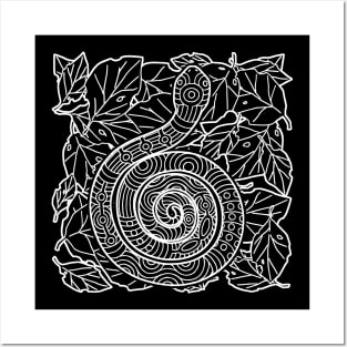 Tribal Snake Ink Art Tattoo Posters and Art